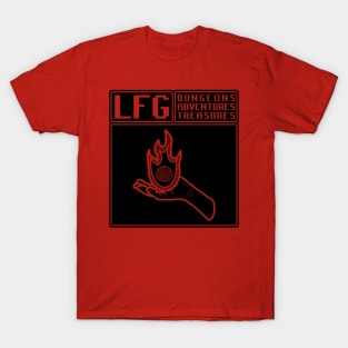 LFG Looking For Group Sorcerer Fireball Spell Spellcasting Dungeon Tabletop RPG TTRPG T-Shirt